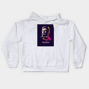 man portrait Kids Hoodie